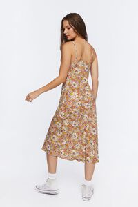 YELLOW/MULTI Floral Print Cami Midi Dress, image 3