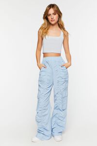 MISTY BLUE Cropped Tank Top, image 4