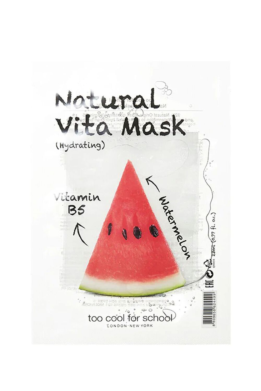 WATERMELON Too Cool For School Natural Vita Mask Hydrating, image 1