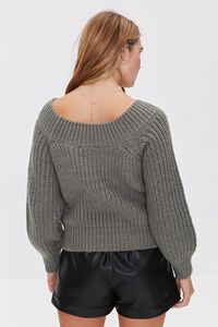 SAGE Purl Knit Off-the-Shoulder Sweater, image 3