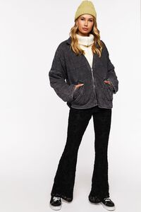 CHARCOAL Quilted Zip-Up Jacket, image 5
