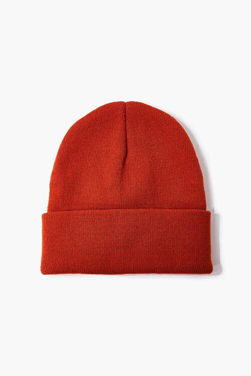 RUST Foldover Knit Beanie, image 1