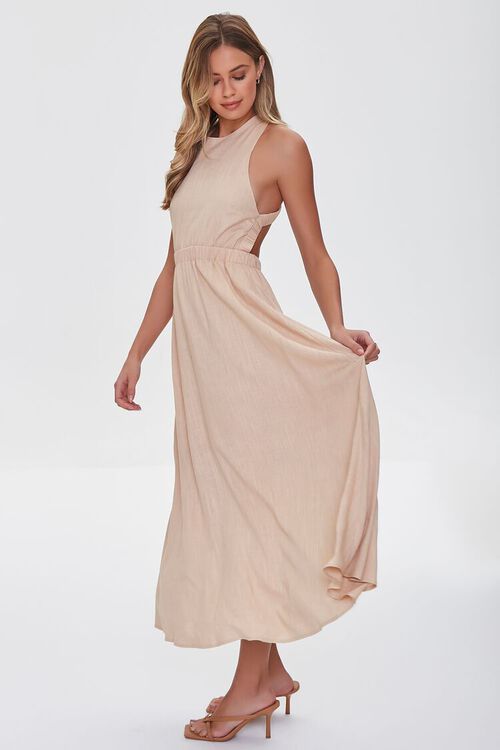 SAND Linen-Blend Maxi Dress, image 2