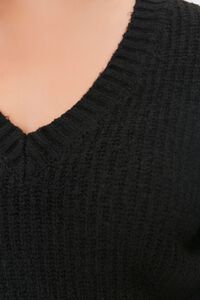 BLACK Plus Size Marled Knit Sweater, image 5