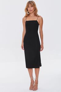 BLACK Cami Slit Dress, image 4
