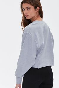 GREY French Terry Drop-Sleeve Top, image 3