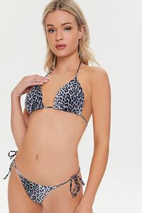 Leopard String Bikini Bottoms, image 1