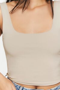 NEUTRAL GREY Cropped Tank Top, image 5