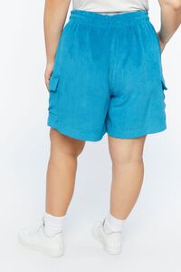 BIJOU BLUE Plus Size Drawstring Bermuda Shorts, image 4