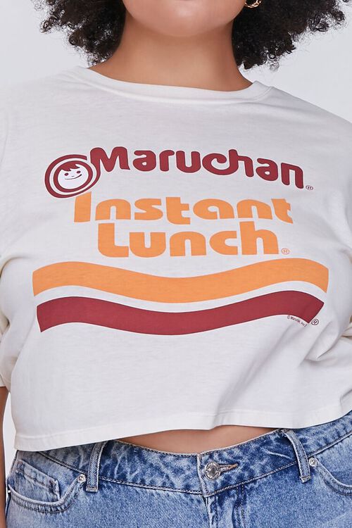 NUDE/MULTI Plus Size Maruchan Graphic Cropped Tee, image 5