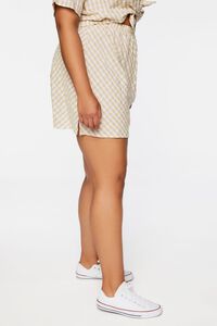 PURPLE/YELLOW Plus Size Plaid Mini Skirt, image 3