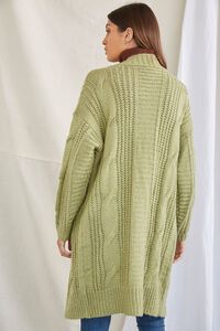 SAGE Longline Open-Front Cardigan Sweater, image 3