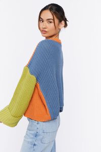 APRICOT/MULTI Colorblock Bell-Sleeve Sweater, image 2