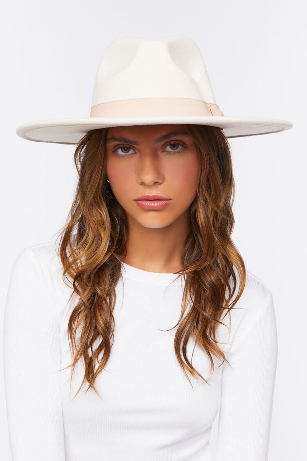 CREAM Pinched Bow Cowboy Hat, image 1