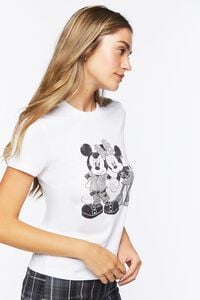 WHITE/MULTI Mickey & Minnie Mouse Graphic Tee, image 2