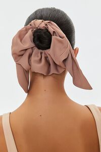 BROWN Bow Oversized Scrunchie, image 4