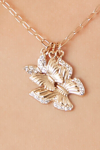 Butterfly Couple Necklace [Set of 2] | FARUZO