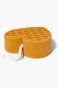 TAN/MULTI Heart Waffle Bath Sponge, image 2
