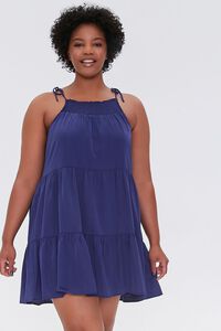 NAVY Plus Size Trapeze Mini Dress, image 1