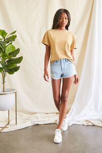 BROWN Oversized Mineral Wash Tee, image 4