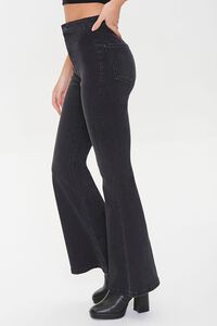 WASHED BLACK High-Rise Flare Jeans, image 3
