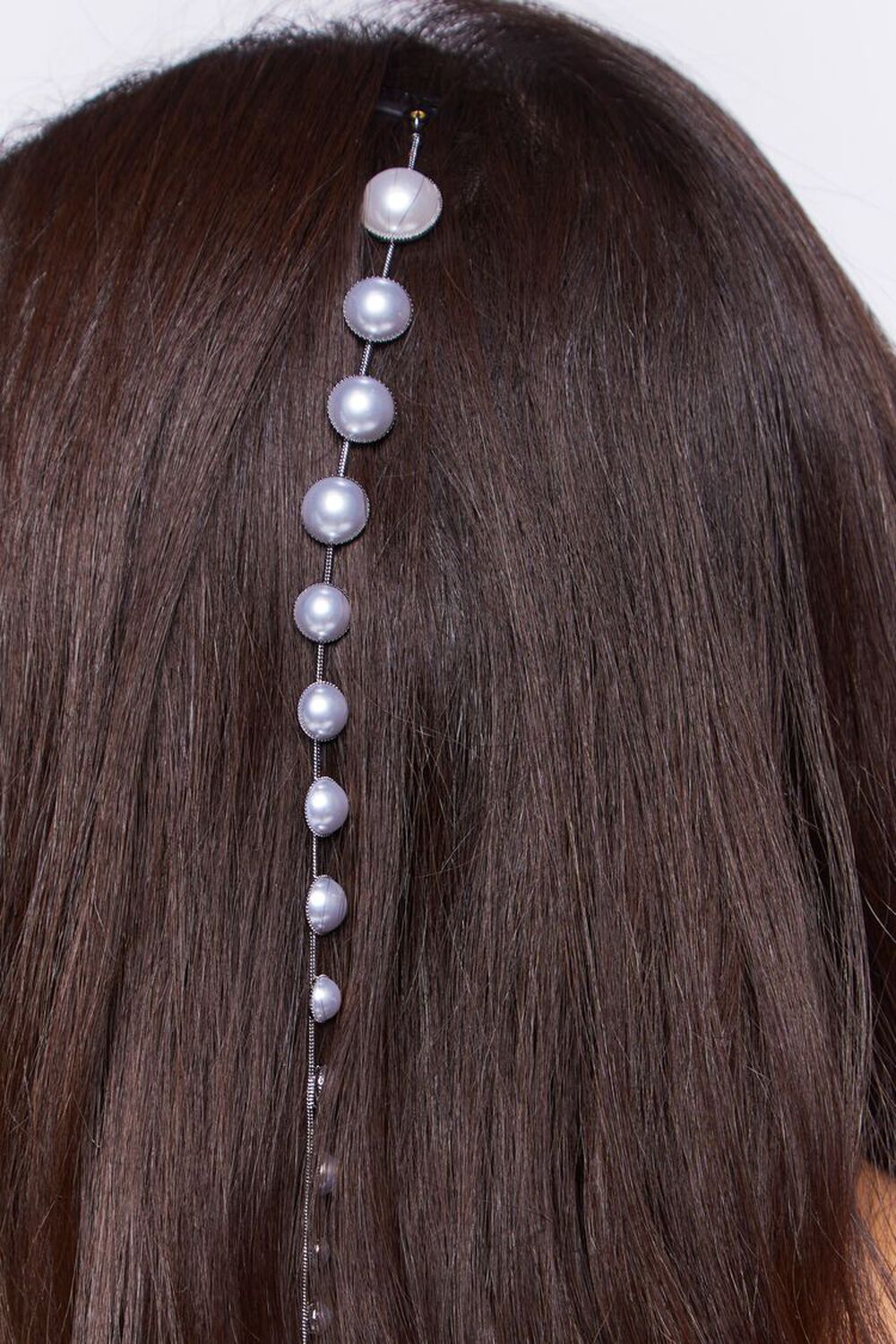 Faux Pearl Hair Chain, image 2