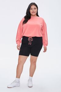 ROSE Plus Size Boxy Fleece Sweatshirt, image 4