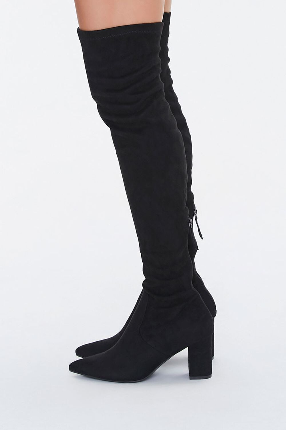Faux Suede Over-the-Knee Boots, image 2