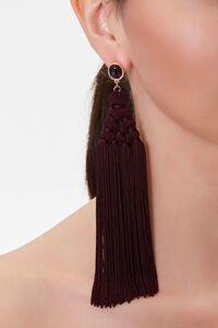 PLUM Tassel Pendant Drop Earrings, image 1