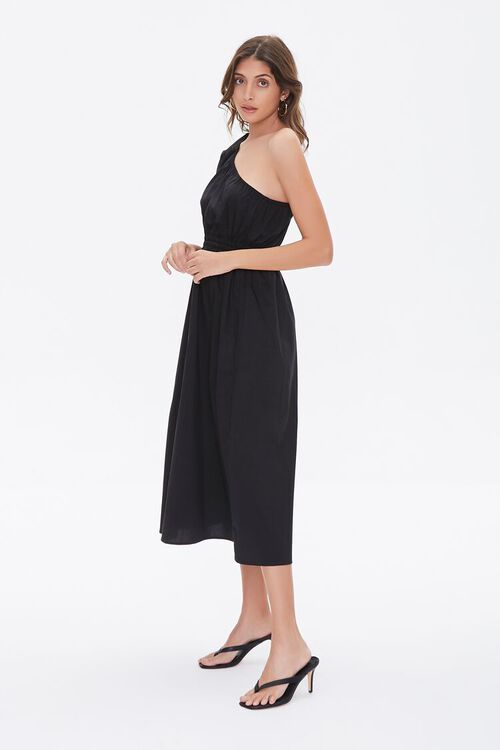 BLACK One-Shoulder Cutout Dress, image 2