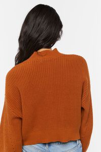GINGER Pointelle Mock Neck Sweater, image 3