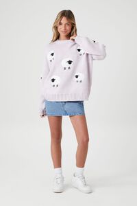 LAVENDER Sheep Drop-Sleeve Sweater, image 4