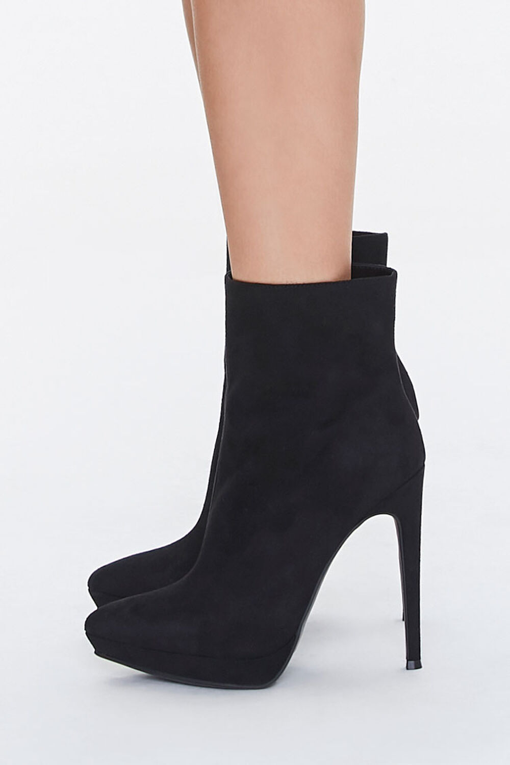 Faux Suede Stiletto Booties, image 2