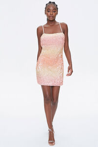 BLUSH/CREAM Sequin Cami Mini Dress, image 4