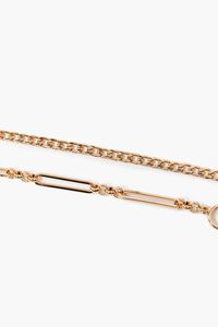 GOLD Chunky Chain Bracelet Set, image 3