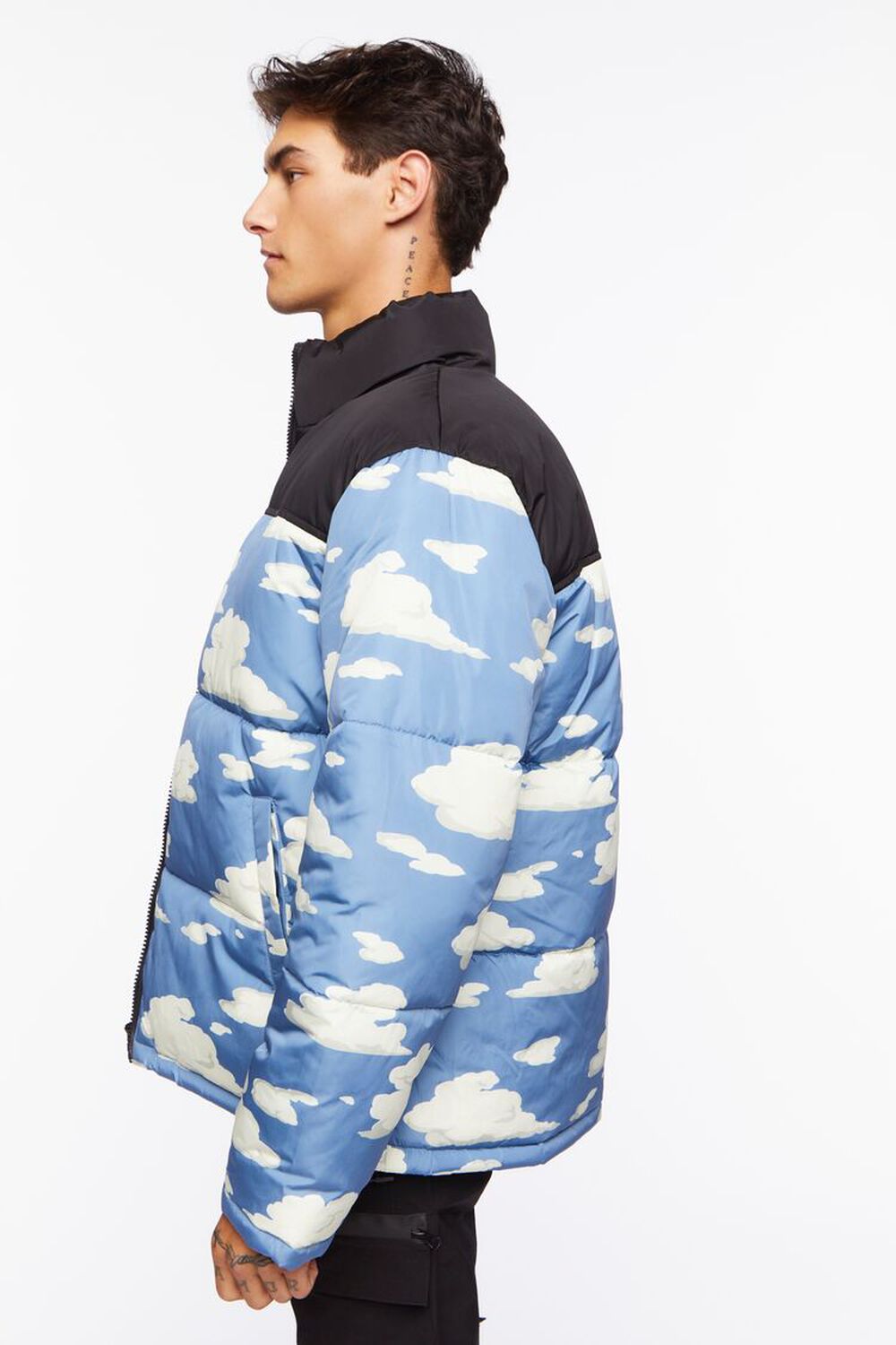 Cloud Print Puffer Jacket