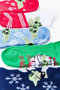 GREEN/MULTI Baby Yoda Ankle Sock Set - 5 pack, image 2