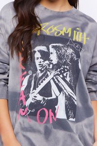 GREY/MULTI Tie-Dye Aerosmith Graphic Pullover, image 5