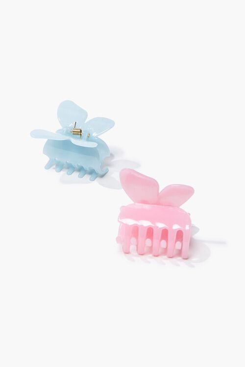 PINK/BLUE Butterfly Claw Hair Clip Set, image 2