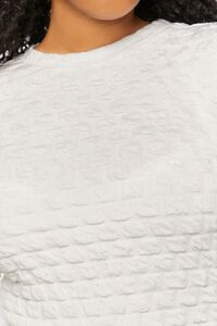 VANILLA Plus Size Textured Long-Sleeve Top, image 5