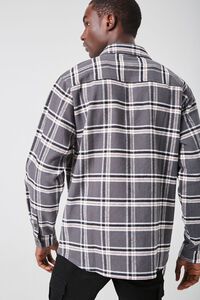 BLACK/MULTI Plaid Button-Front Shirt, image 3