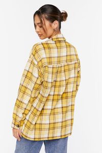 YELLOW/MULTI Plaid Button-Up Shacket, image 3