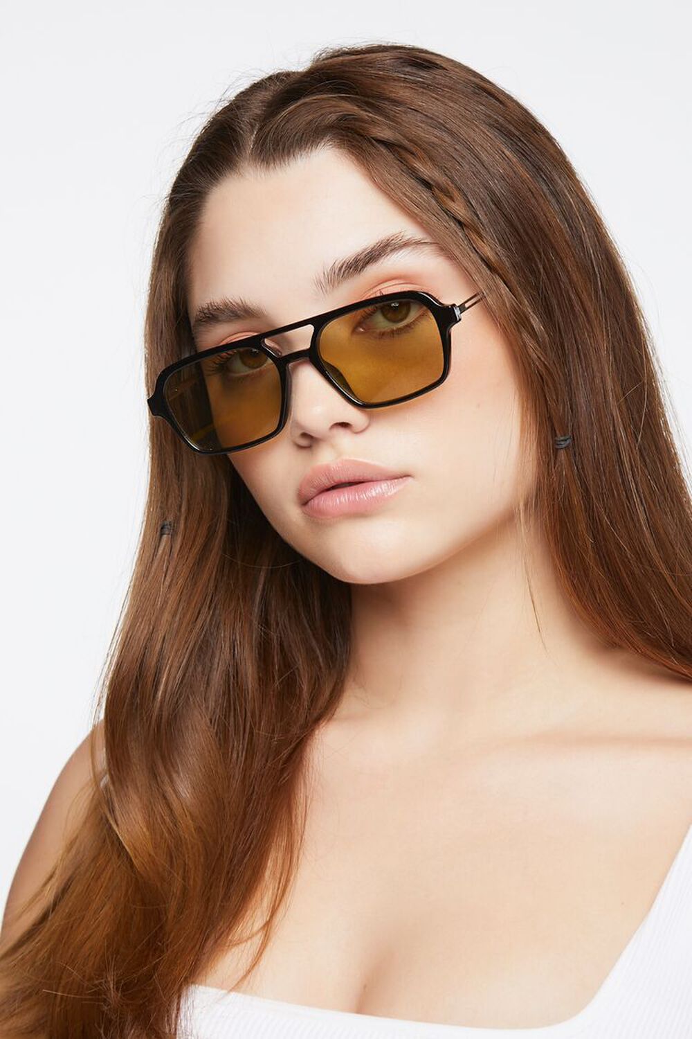Tinted Aviator Sunglasses, image 1