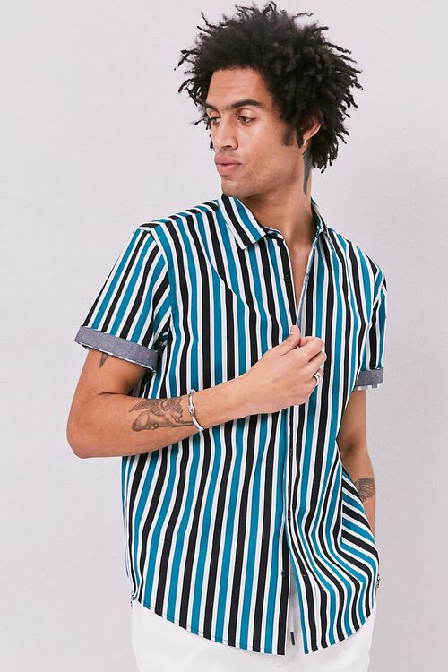 Striped Print Fitted Shirt