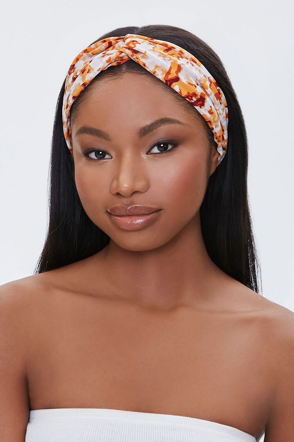 Ruched Abstract Print Headwrap, image 2