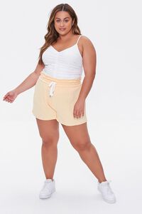 PEACH Plus Size French Terry Shorts, image 5