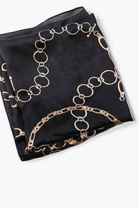 BLACK/GOLD Chain Print Handkerchief Top, image 6