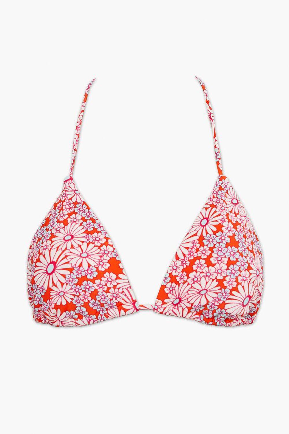 Floral Print Halter Bikini Top