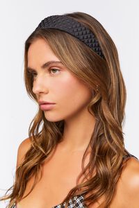 BLACK Textured Headband, image 2