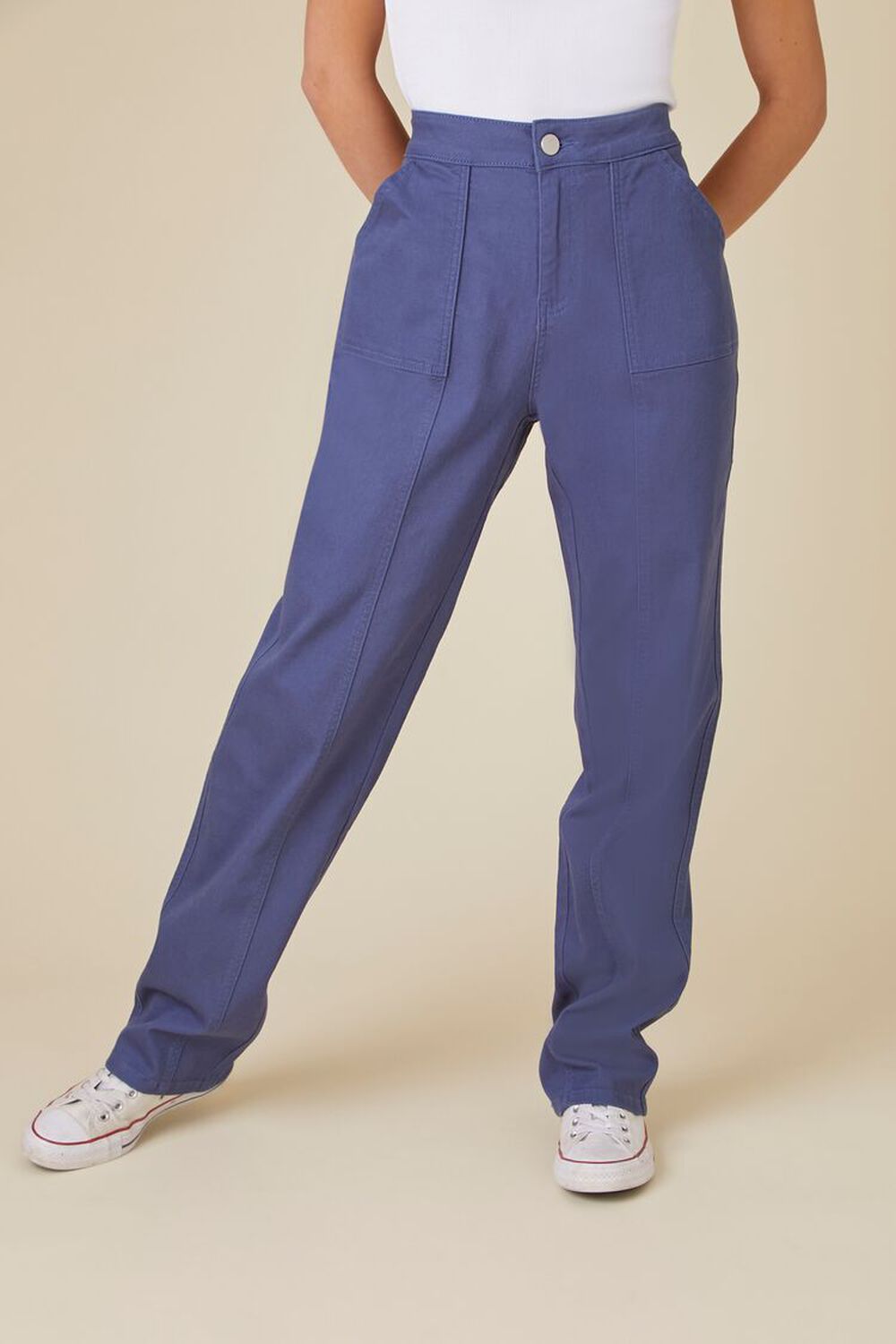 NAVY Straight-Leg Uniform Pants, image 2